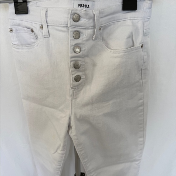 Pistola High Rise White Jeans - Picture 4 of 9
